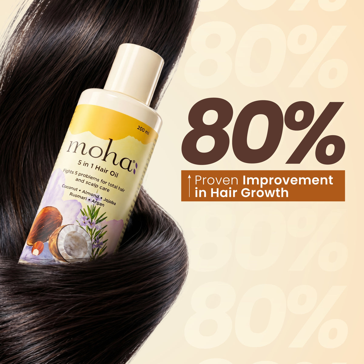 5 in 1 Hair Oil for Rapid Hair Growth & Anti Hairfall