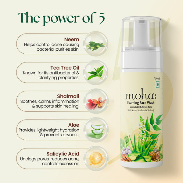 moha: Anti-Acne Foaming Face Wash