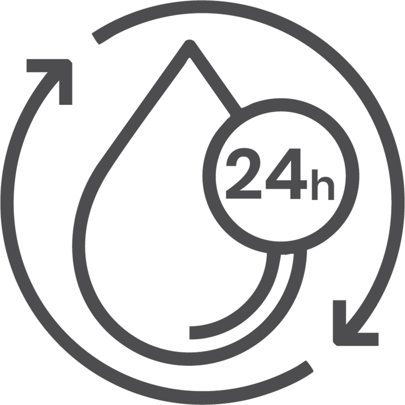 Clinically Proven 24-Hour Moisturization