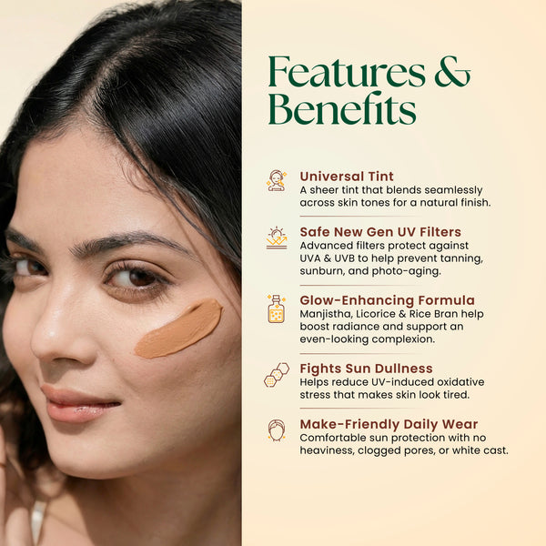 Tinted Fluid Sunscreen SPF 50+ PA++++ Universal Tint w/ New-Gen Filters