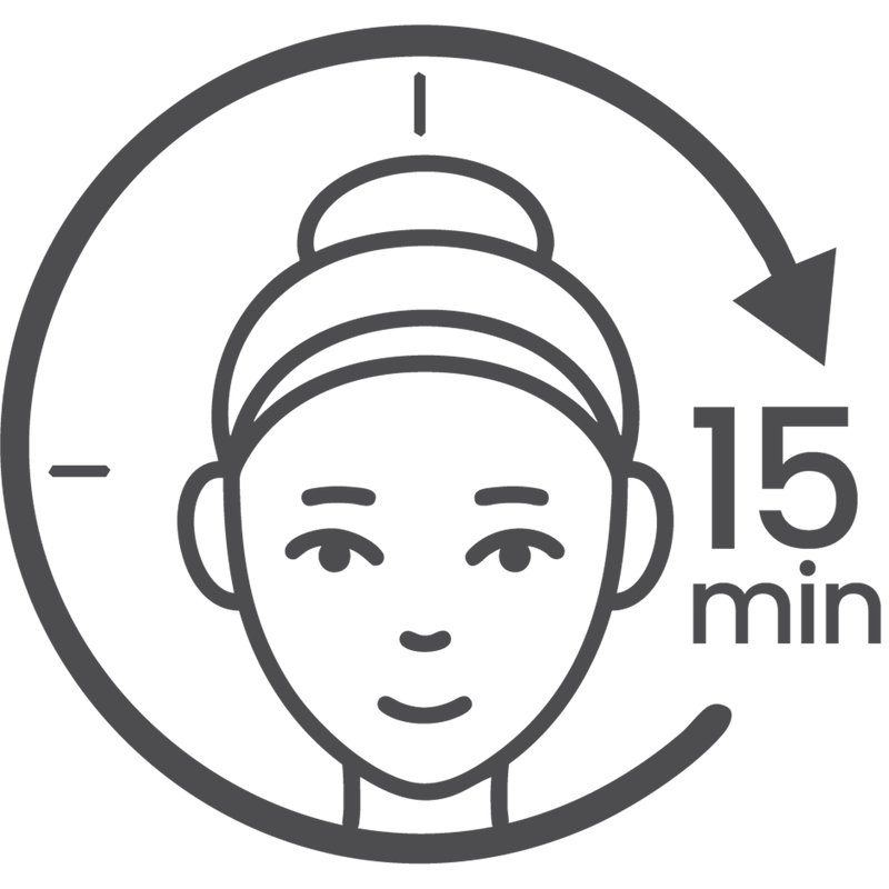 Leaves skin looking smoother, bright and glowing in just 15 mins*
