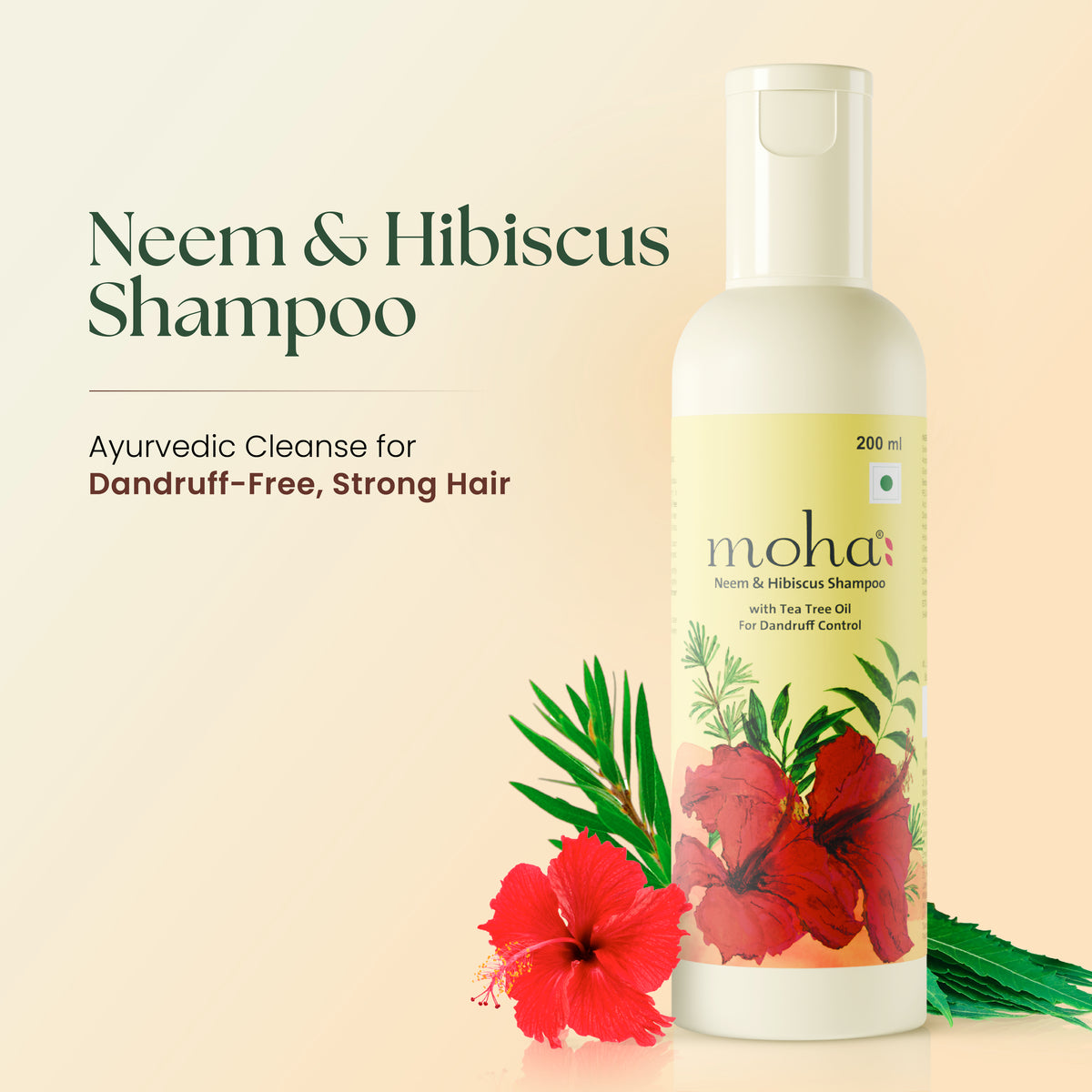 Anti Dandruff Neem & Hibiscus Shampoo with Tea Tree