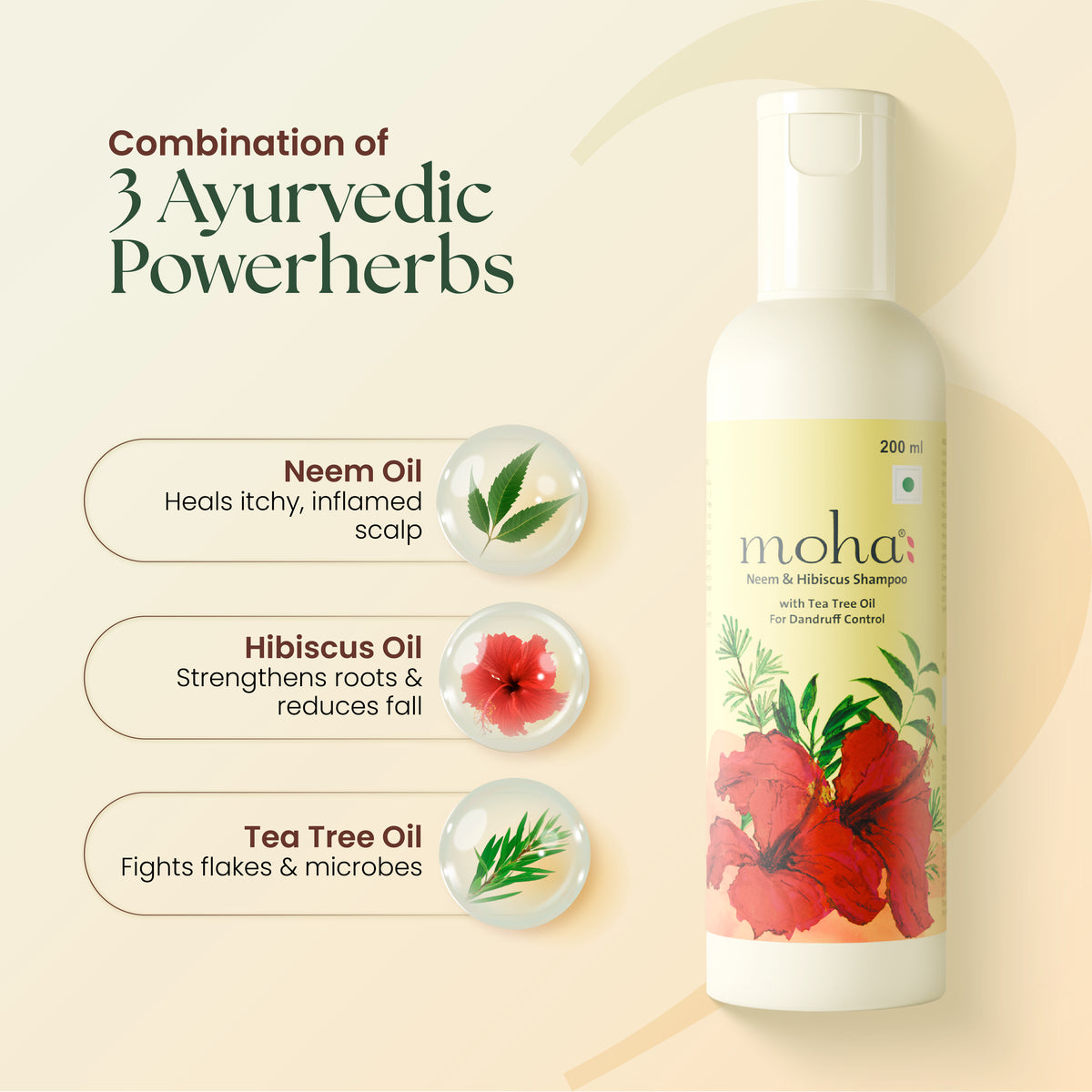 Anti Dandruff Neem & Hibiscus Shampoo with Tea Tree