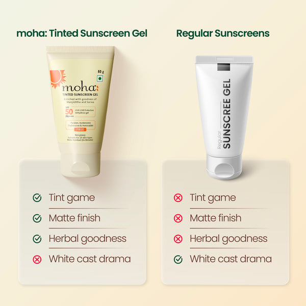 Tinted Sunscreen Gel with SPF 50