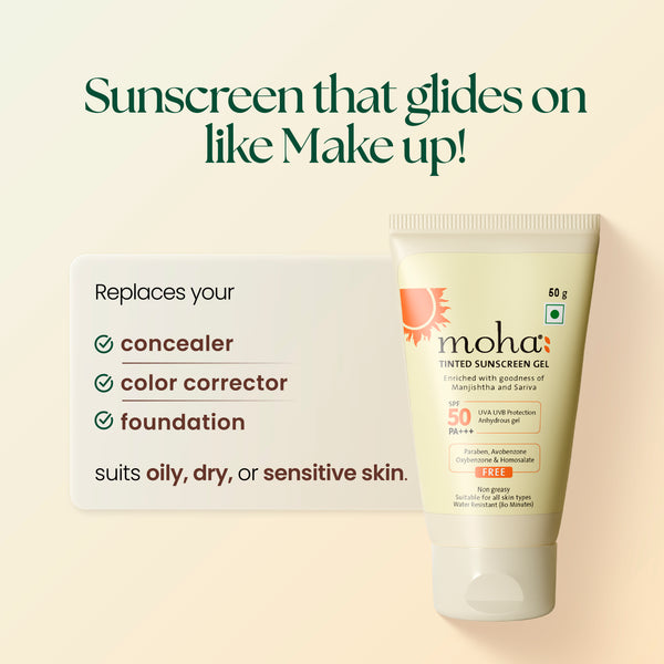 Tinted Sunscreen Gel with SPF 50
