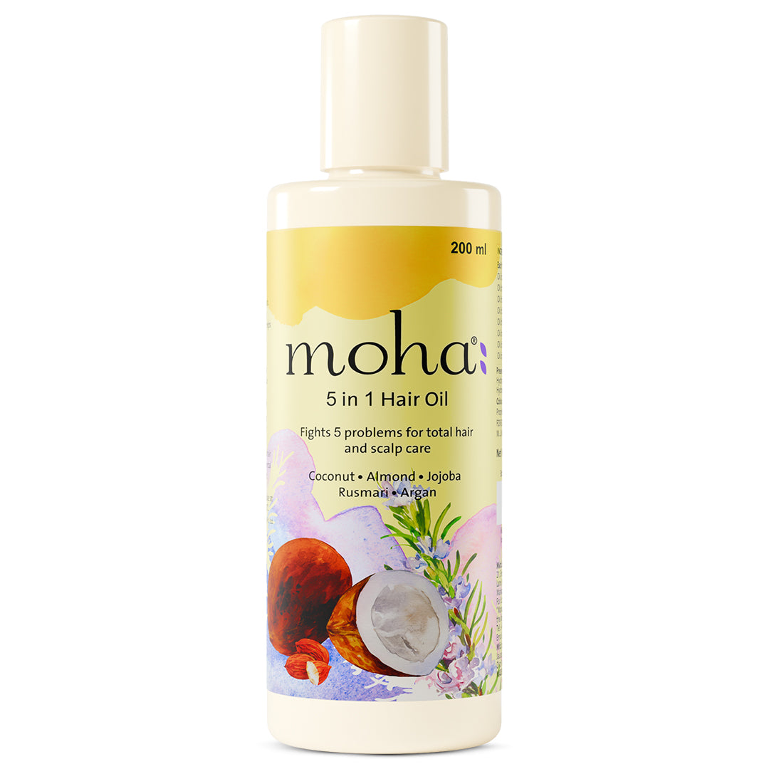 5 in 1 Hair Oil for Rapid Hair Growth & Anti Hairfall – moha: