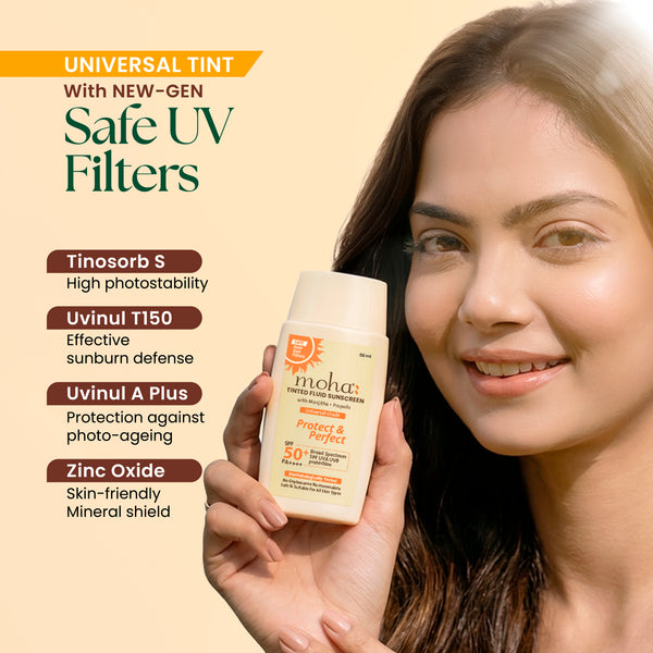 Tinted Fluid Sunscreen SPF 50+ PA++++ Universal Tint w/ New-Gen Filters