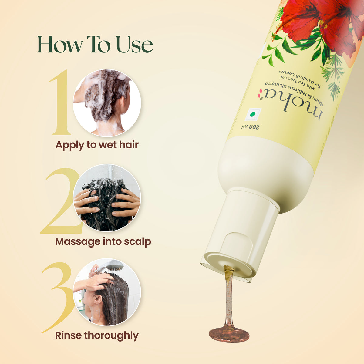 Anti Dandruff Neem & Hibiscus Shampoo with Tea Tree