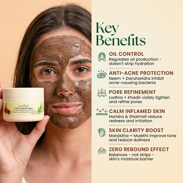 Oil Control Lepa — Ayurvedic Oil Control face mask for Oily & Acne-Prone Skin