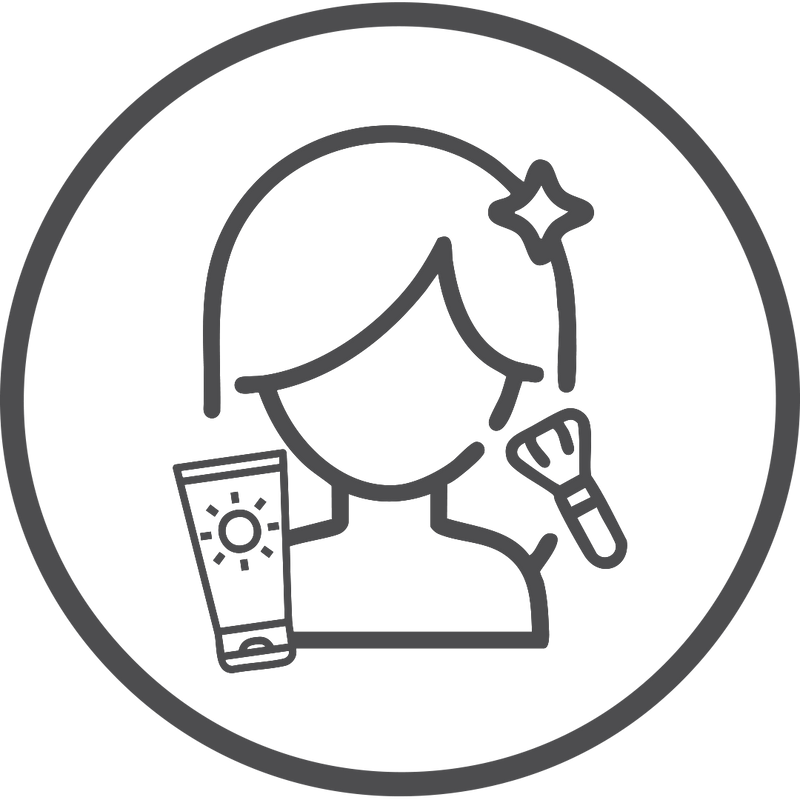  Works well under sunscreen & makeup (no pilling)